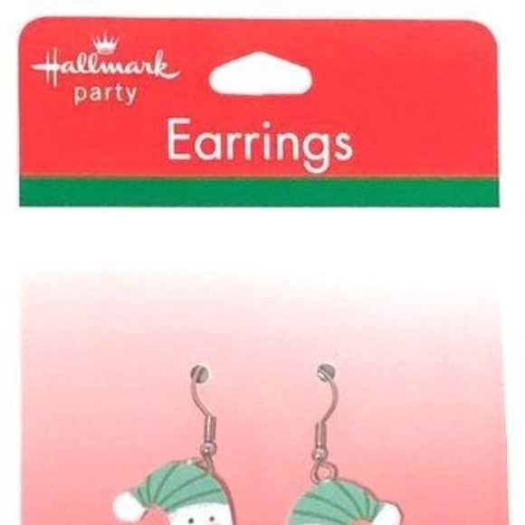 HALLMARK SNOWMAN FELT EARRINGS (NEW) - Picture 4 of 4